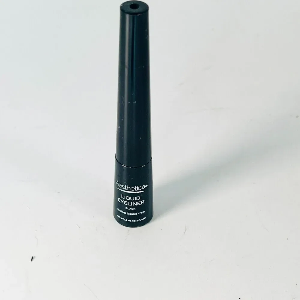 Aesthetica Felt Tip Liquid Eyeliner Pen Smudge Proof Jet Black .11oz 3.2ml NIB
